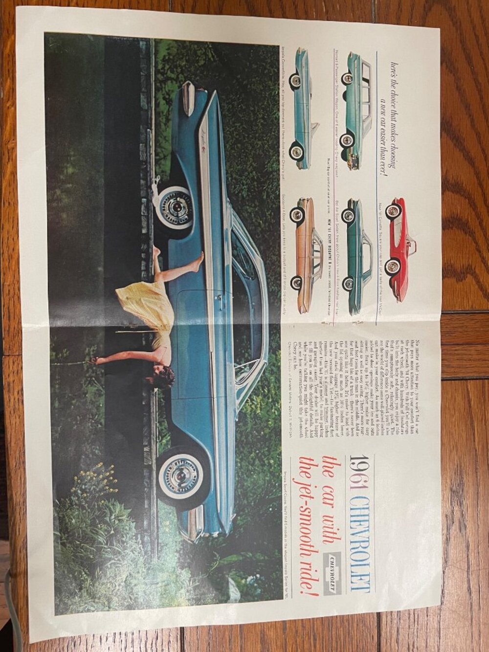 1961 Chevrolet Impala Advertisement - The Jet-Smooth Ride Vintage Print Ad